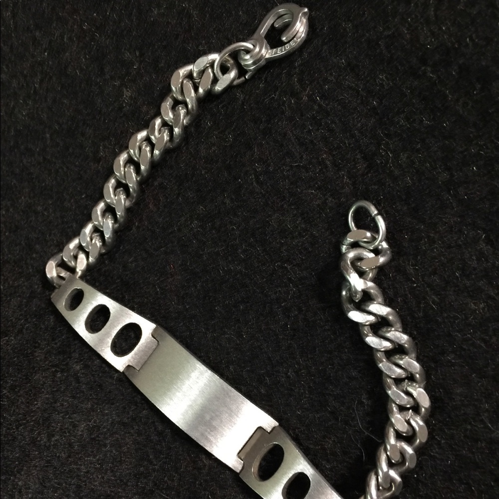 Stainless steel plaque engravible bracelet
